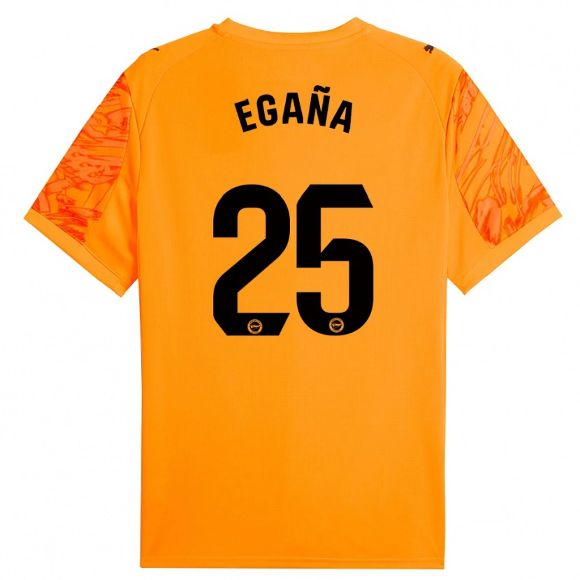 Danxen Heren Eider Egaña #25 Oranje Zwart Keepersshirt 2025/26 T-Shirt