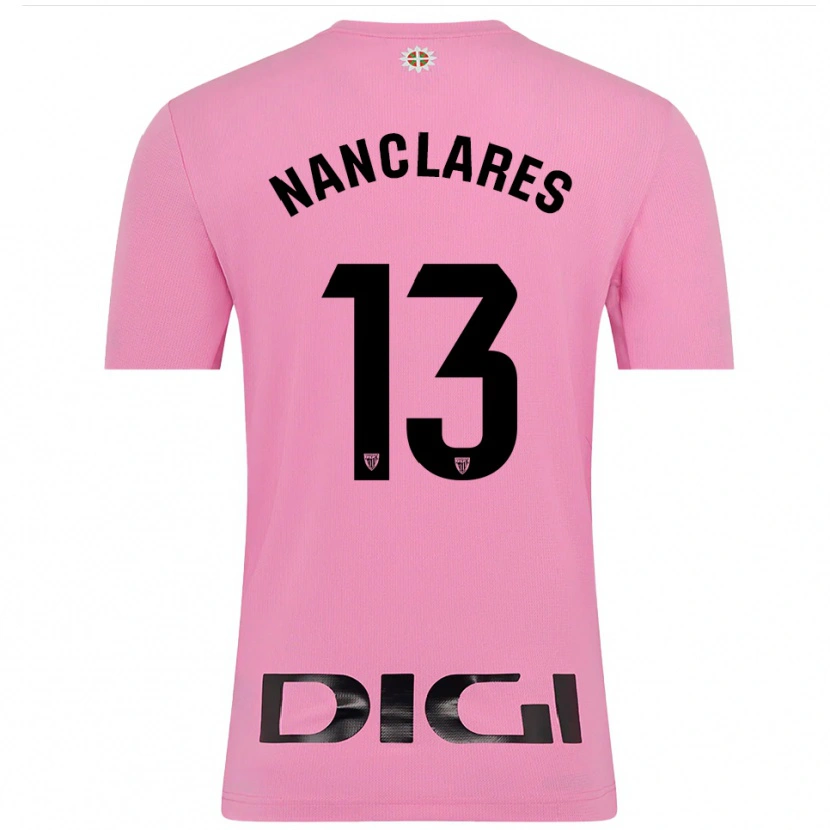 Danxen Heren Adriana Nanclares Romero #13 Roze Zwart Keepersshirt 2025/26 T-Shirt