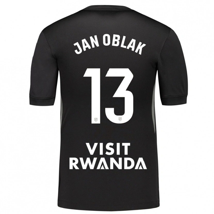 Danxen Heren Jan Oblak #13 Zwart Wit Keepersshirt 2025/26 T-Shirt