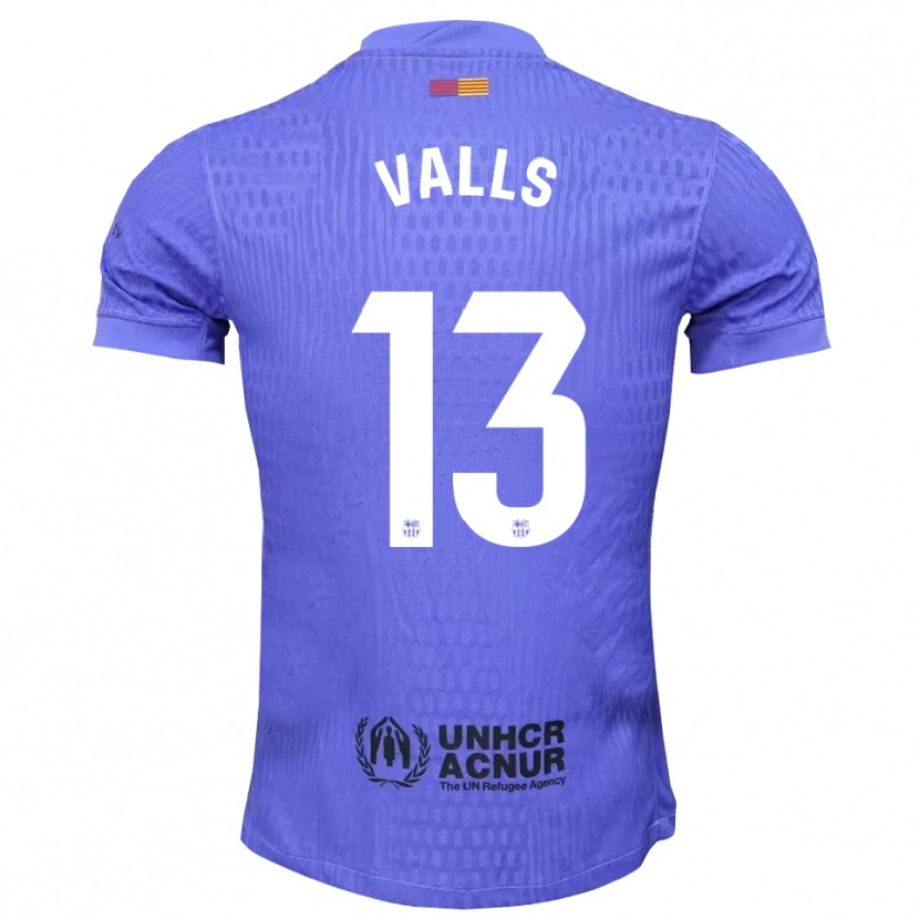 Danxen Heren Gerard Valls #13 Blauw Zwart Keepersshirt 2025/26 T-Shirt
