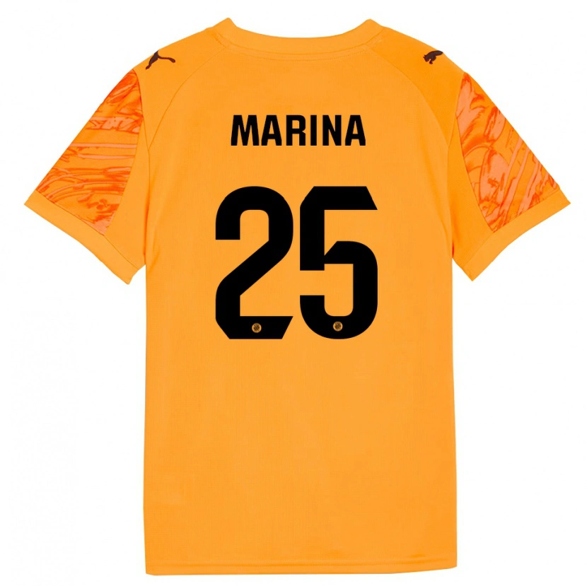 Danxen Heren Sergi Marina #25 Oranje Zwart Keepersshirt 2025/26 T-Shirt