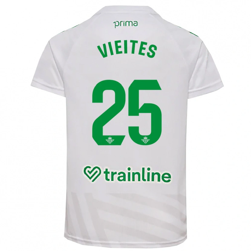 Danxen Heren Fran Vieites #25 Wit Groen Keepersshirt 2025/26 T-Shirt