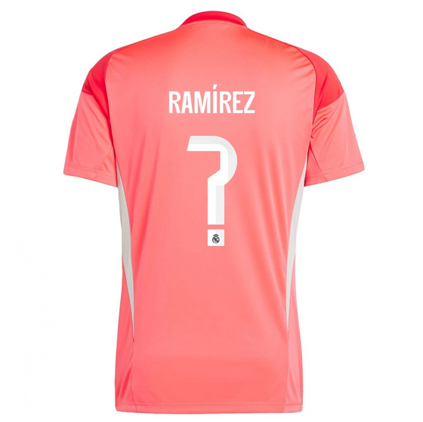 Danxen Heren Izan Ramírez #0 Oranjerood Wit Keepersshirt 2025/26 T-Shirt