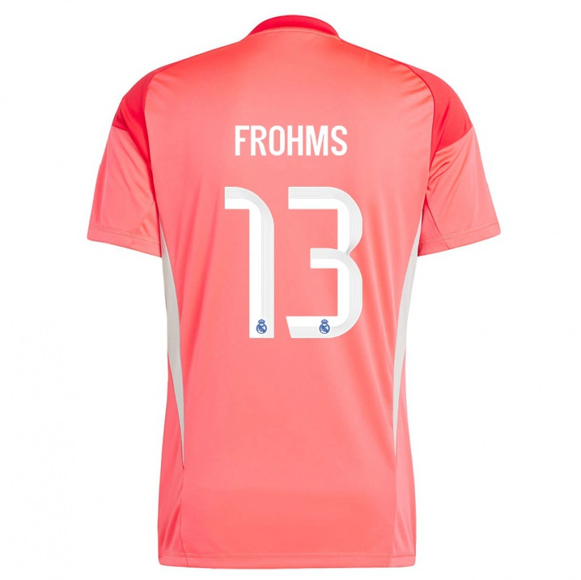 Danxen Heren Merle Frohms #13 Oranjerood Wit Keepersshirt 2025/26 T-Shirt