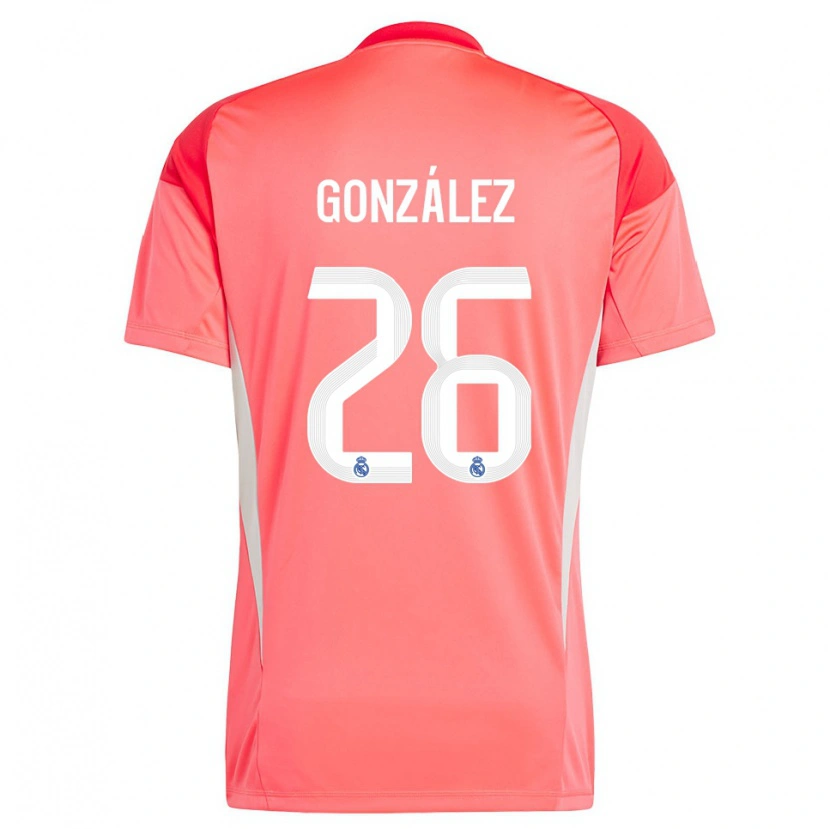 Danxen Heren Fran González #26 Oranjerood Wit Keepersshirt 2025/26 T-Shirt