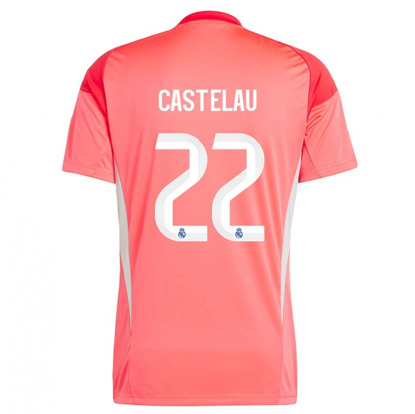 Danxen Heren Alber Castelau #22 Oranjerood Wit Keepersshirt 2025/26 T-Shirt