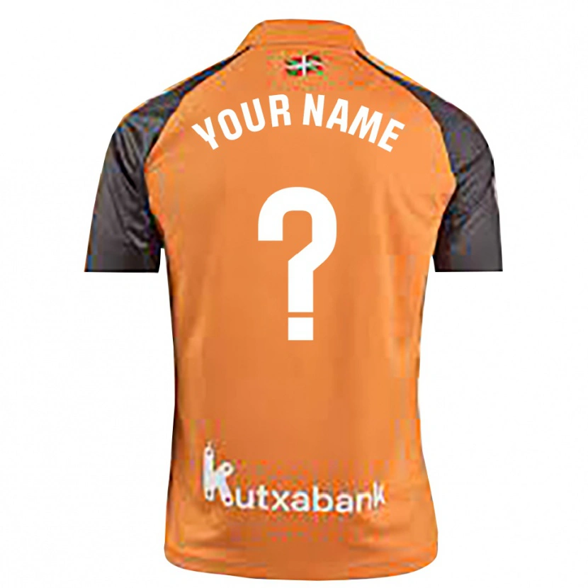 Danxen Heren Real Sociedad Zwart Oranje Keepersshirt 2025/26 T-Shirt