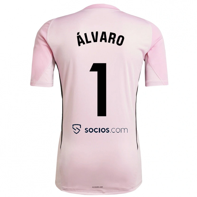 Danxen Heren Álvaro Fernández #1 Roze Zwart Keepersshirt 2025/26 T-Shirt