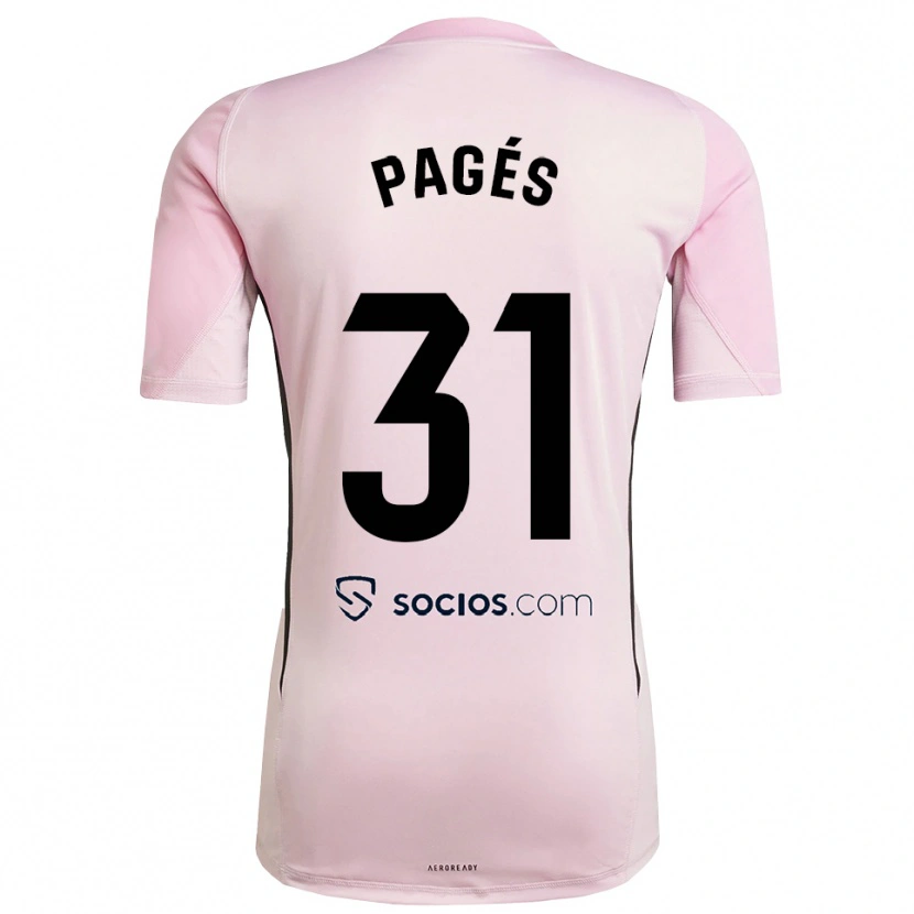 Danxen Heren Lukas Pagés #31 Roze Zwart Keepersshirt 2025/26 T-Shirt