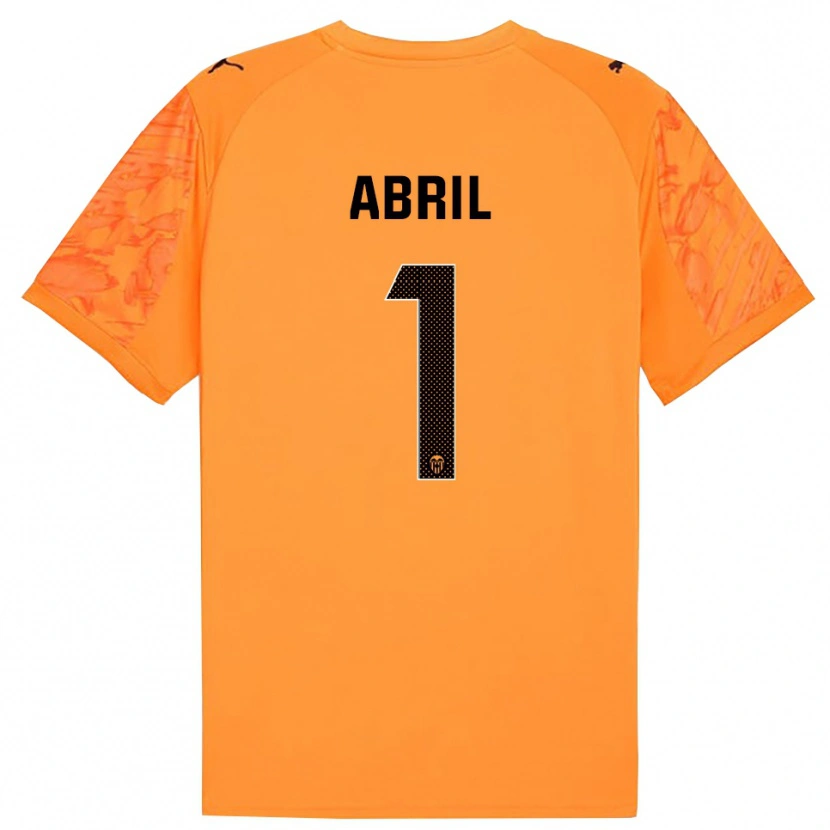 Danxen Heren Vicent Abril #1 Oranje Zwart Keepersshirt 2025/26 T-Shirt