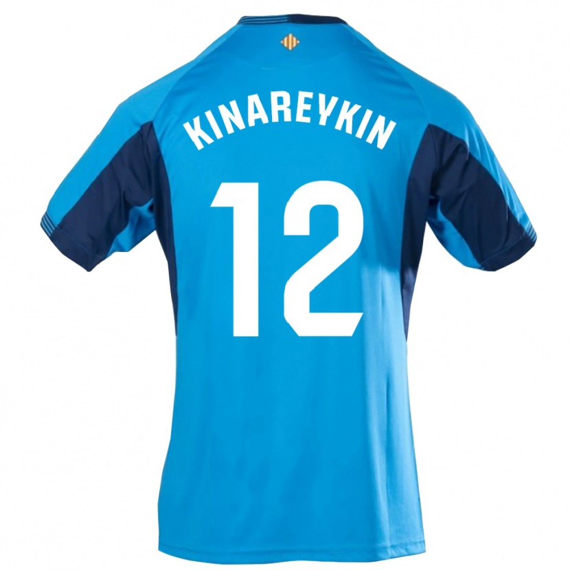 Danxen Heren Yakiv Kinareykin #12 Blauw Wit Keepersshirt 2025/26 T-Shirt