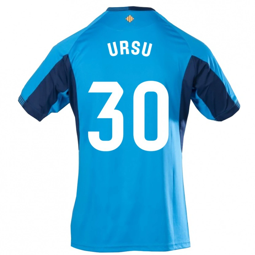 Danxen Heren Eduard Ursu #30 Blauw Wit Keepersshirt 2025/26 T-Shirt
