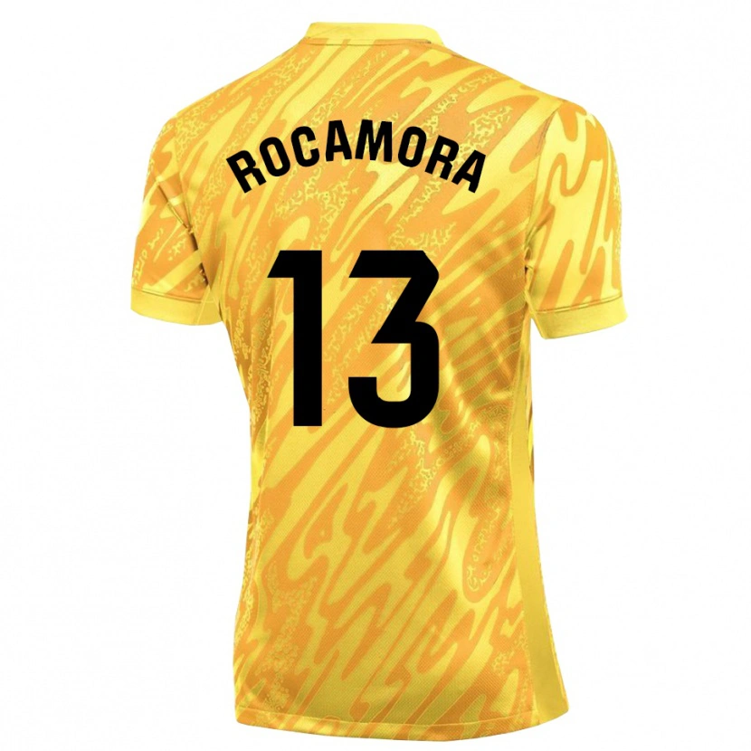 Danxen Heren María Rocamora Díaz #13 Geel Zwart Keepersshirt 2025/26 T-Shirt