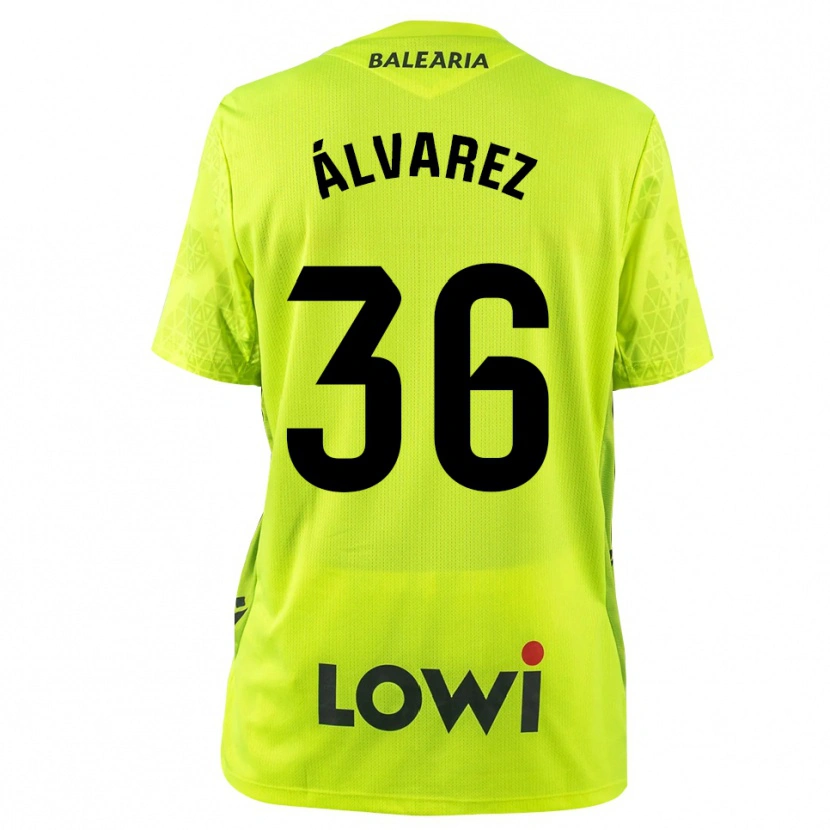 Danxen Heren Anna Álvarez #36 Fluorescerend Groen Zwart Keepersshirt 2025/26 T-Shirt