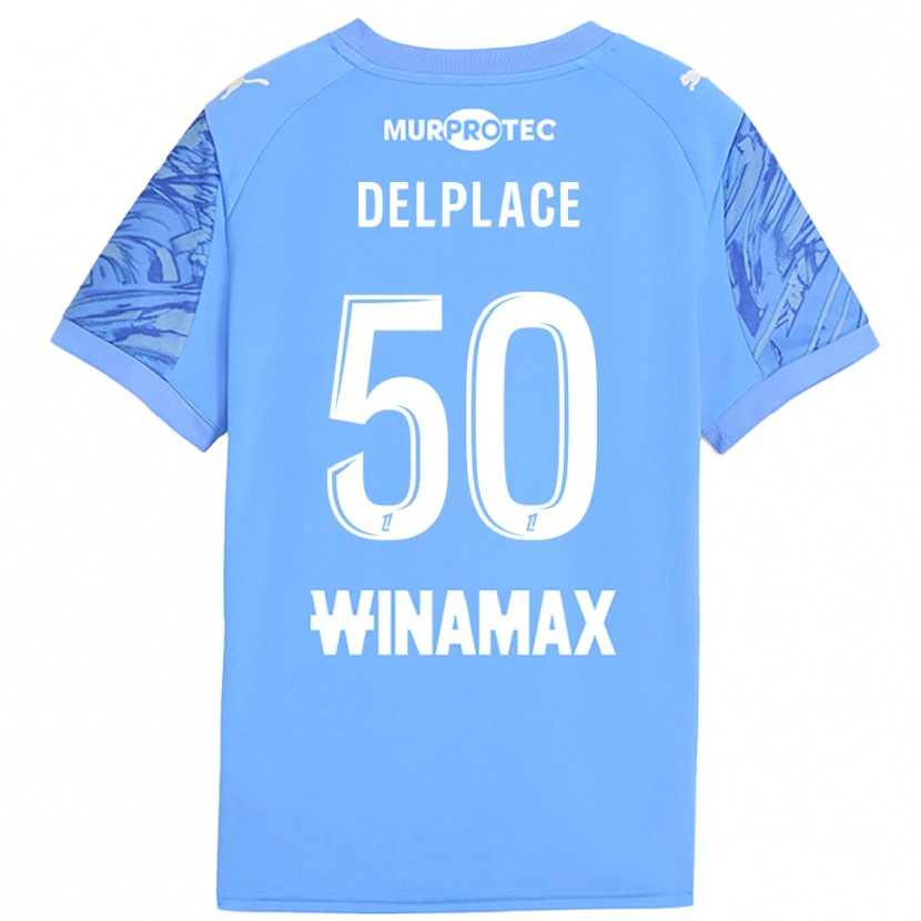 Danxen Heren Adam Delplace #50 Lichtblauw Wit Keepersshirt 2025/26 T-Shirt