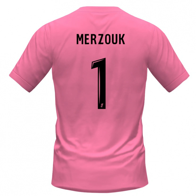 Danxen Heren Samy Merzouk #1 Roze Zwart Keepersshirt 2025/26 T-Shirt