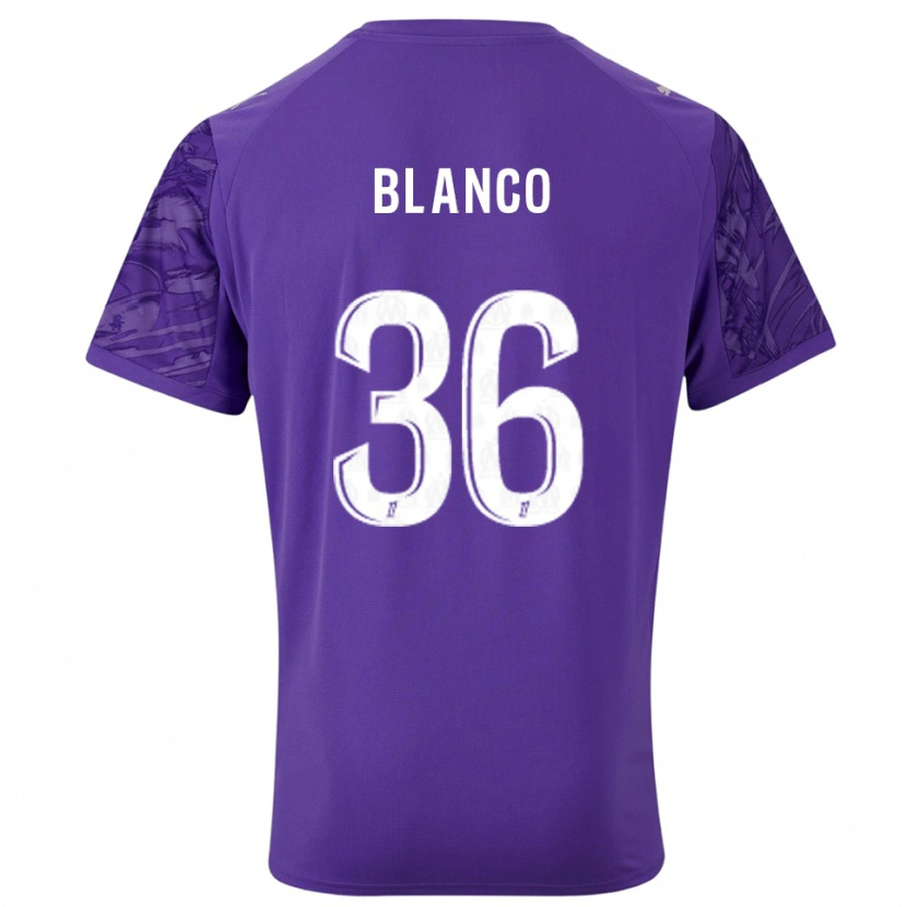Danxen Heren Rubén Blanco #36 Paars Wit Keepersshirt 2025/26 T-Shirt