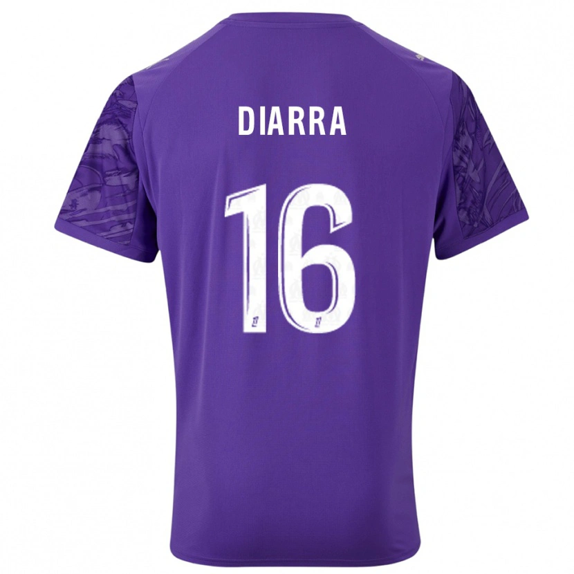 Danxen Heren Cheick Diarra #16 Paars Wit Keepersshirt 2025/26 T-Shirt