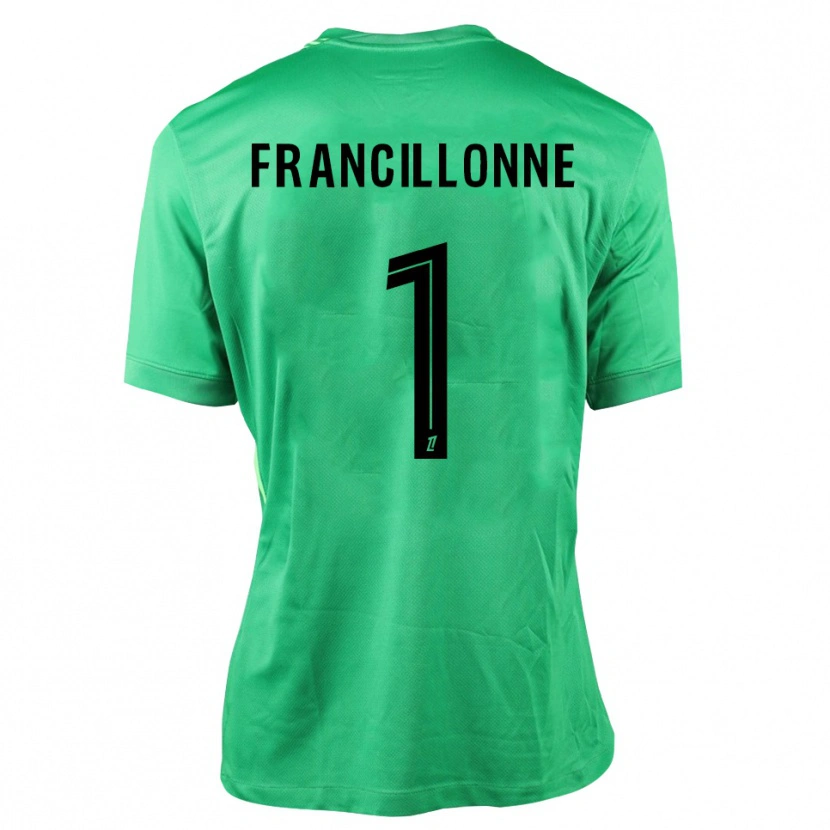Danxen Heren Bryan Francillonne #1 Groen Zwart Keepersshirt 2025/26 T-Shirt