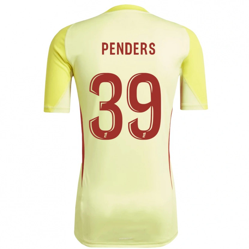 Danxen Heren Mike Penders #39 Lichtgeel Rood Keepersshirt 2025/26 T-Shirt