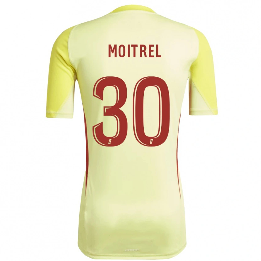Danxen Heren Pauline Moitrel #30 Lichtgeel Rood Keepersshirt 2025/26 T-Shirt