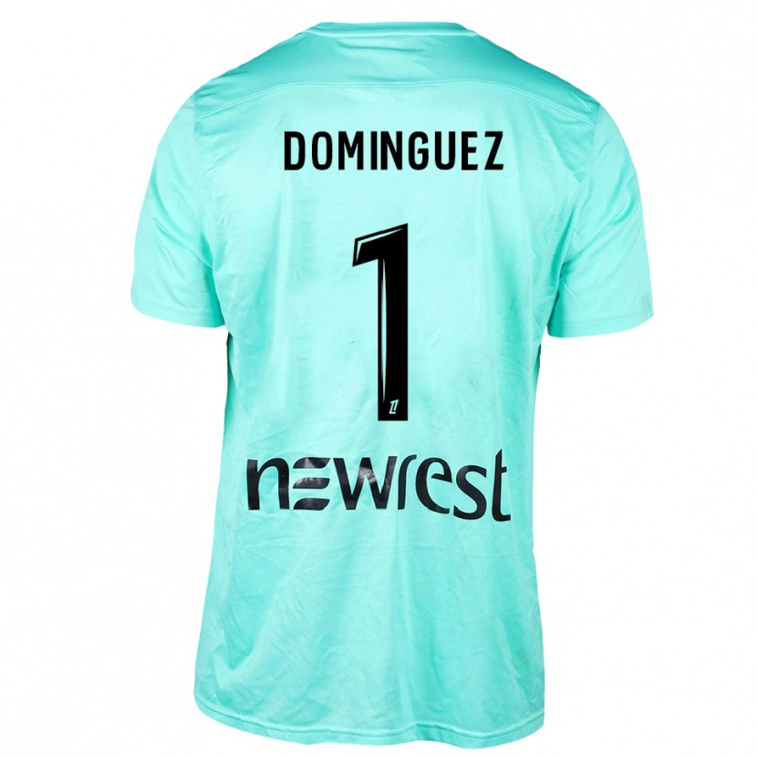 Danxen Heren Álex Domínguez #1 Aqua Zwart Keepersshirt 2025/26 T-Shirt