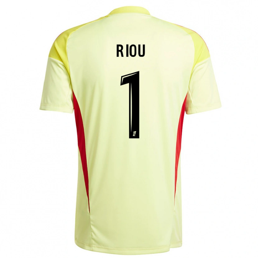 Danxen Heren Rémy Riou #1 Licht Geel Zwart Keepersshirt 2025/26 T-Shirt