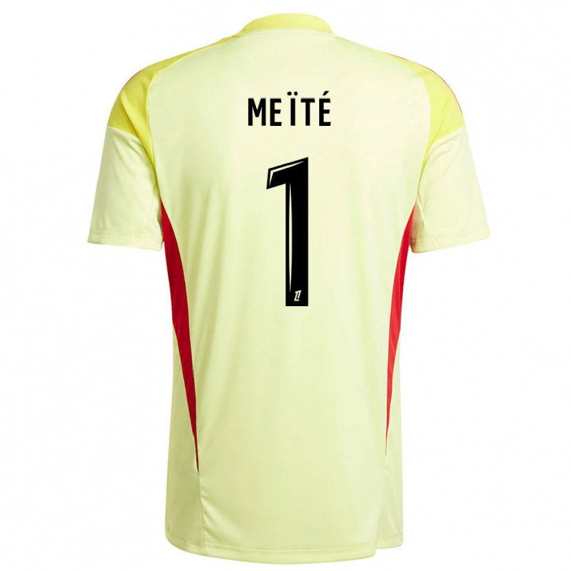 Danxen Heren Ibrahim Meïté #1 Licht Geel Zwart Keepersshirt 2025/26 T-Shirt