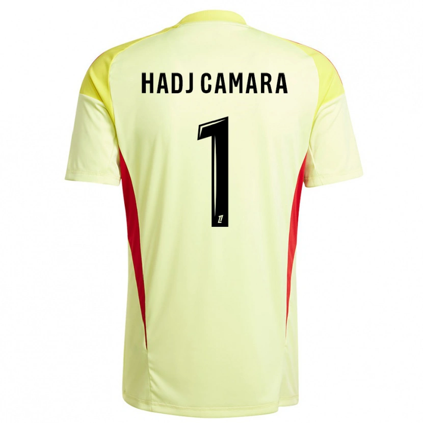 Danxen Heren El Hadj Camara #1 Licht Geel Zwart Keepersshirt 2025/26 T-Shirt