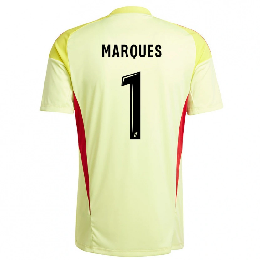 Danxen Heren Inès Marques #1 Licht Geel Zwart Keepersshirt 2025/26 T-Shirt