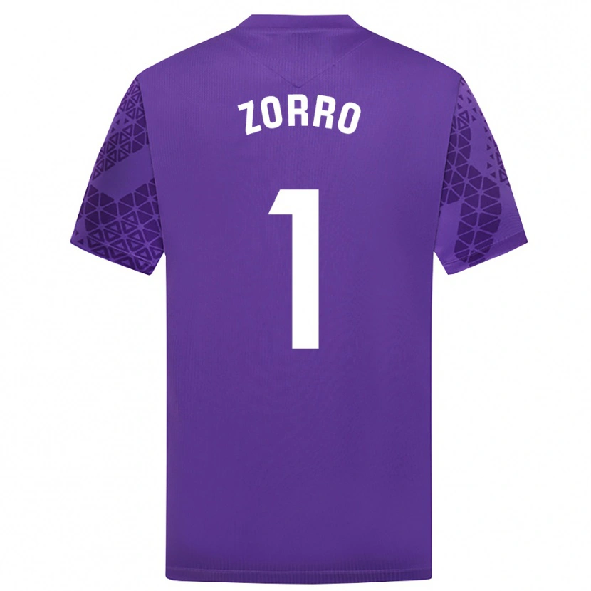 Danxen Heren Zorro #1 Paars Wit Keepersshirt 2025/26 T-Shirt