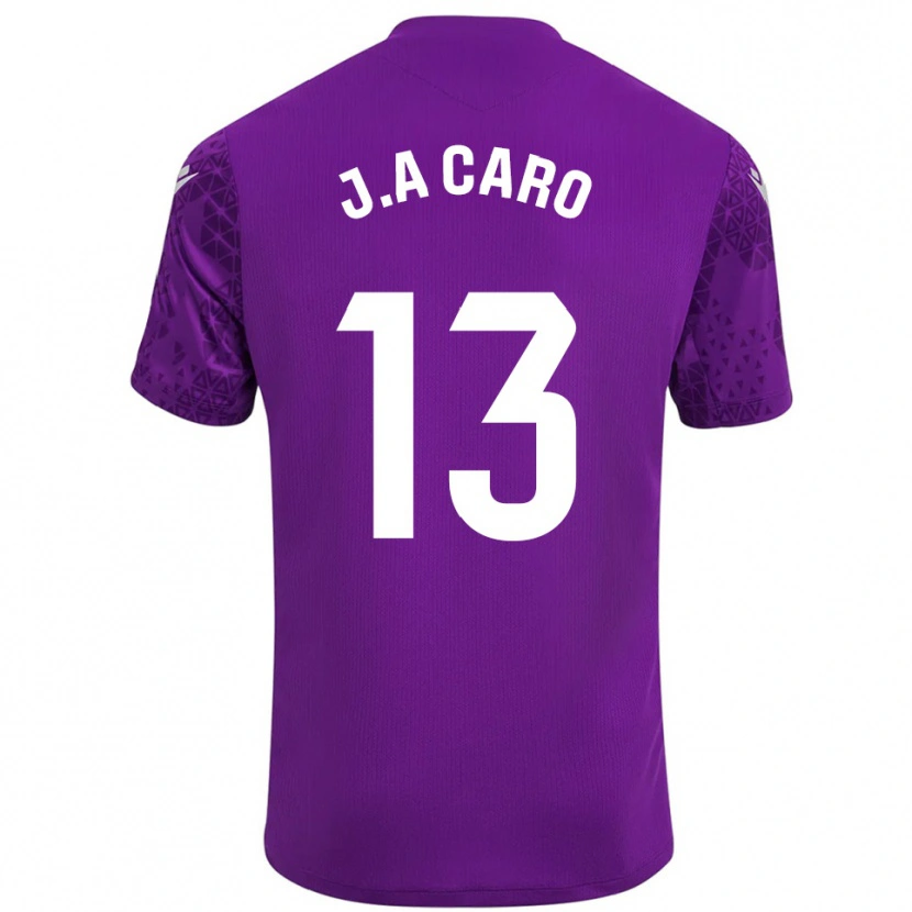 Danxen Heren José Antonio Caro #13 Donker Paars Wit Keepersshirt 2025/26 T-Shirt