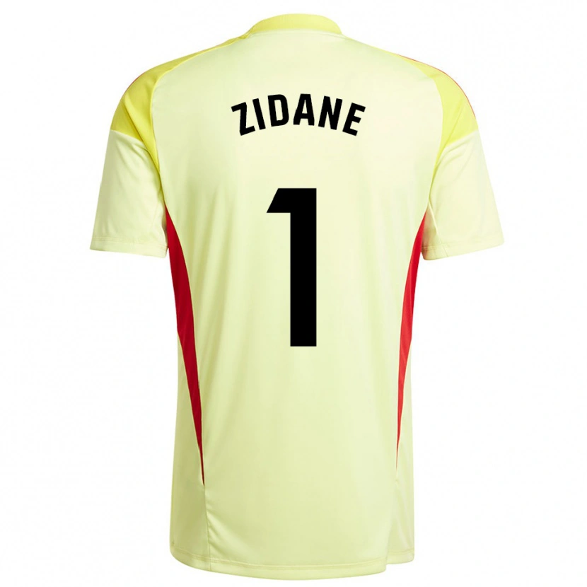 Danxen Heren Luca Zidane #1 Licht Geel Zwart Keepersshirt 2025/26 T-Shirt