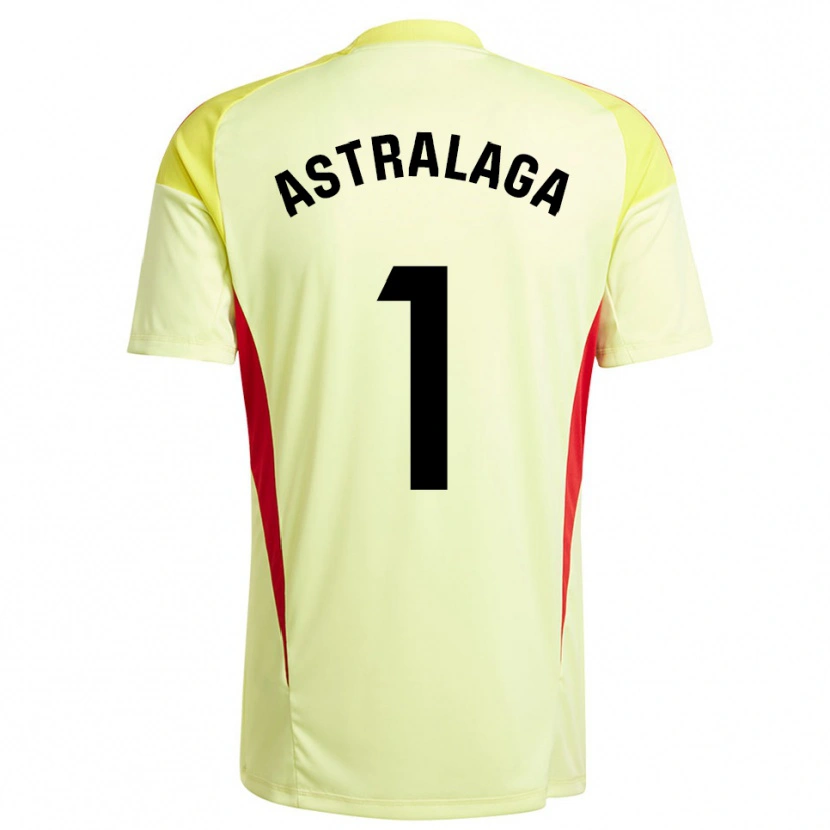 Danxen Heren Ander Astralaga #1 Licht Geel Zwart Keepersshirt 2025/26 T-Shirt