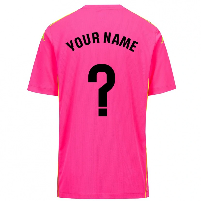 Danxen Heren Real Valladolid Diep Roze Zwart Keepersshirt 2025/26 T-Shirt