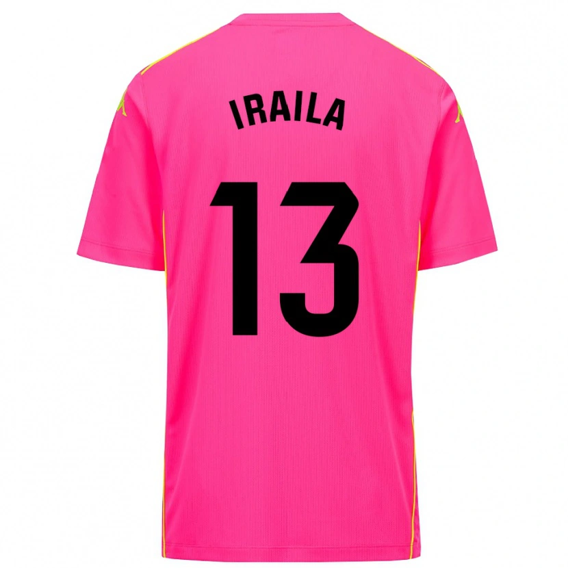 Danxen Heren Iraila Rivera Simón #13 Diep Roze Zwart Keepersshirt 2025/26 T-Shirt