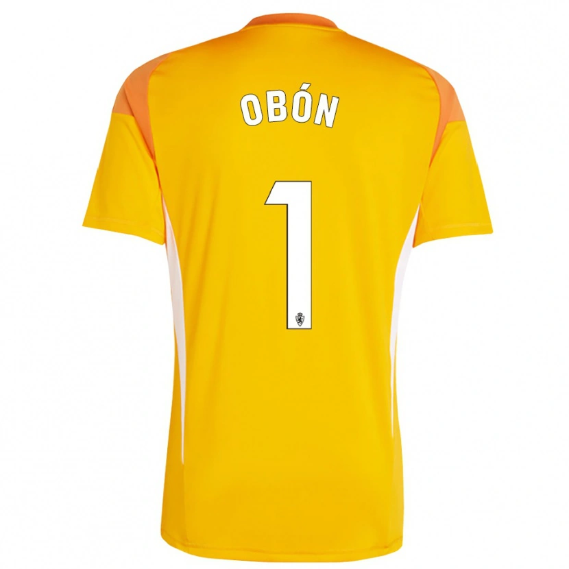 Danxen Heren Manuel Obón #1 Donker Oranje Geel Keepersshirt 2025/26 T-Shirt