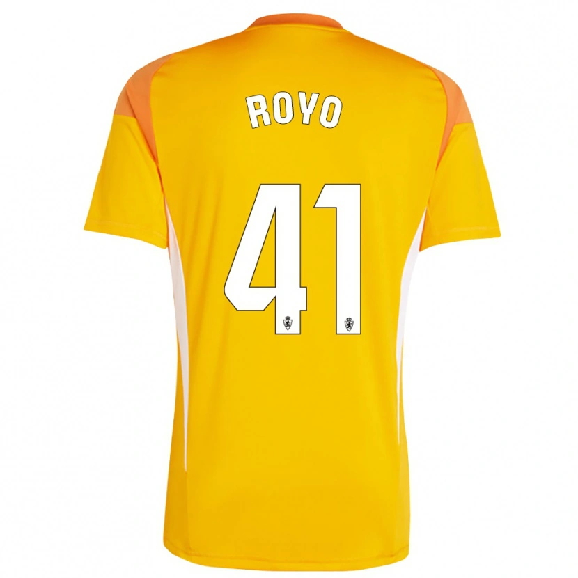 Danxen Heren Eduardo Royo #41 Donker Oranje Geel Keepersshirt 2025/26 T-Shirt