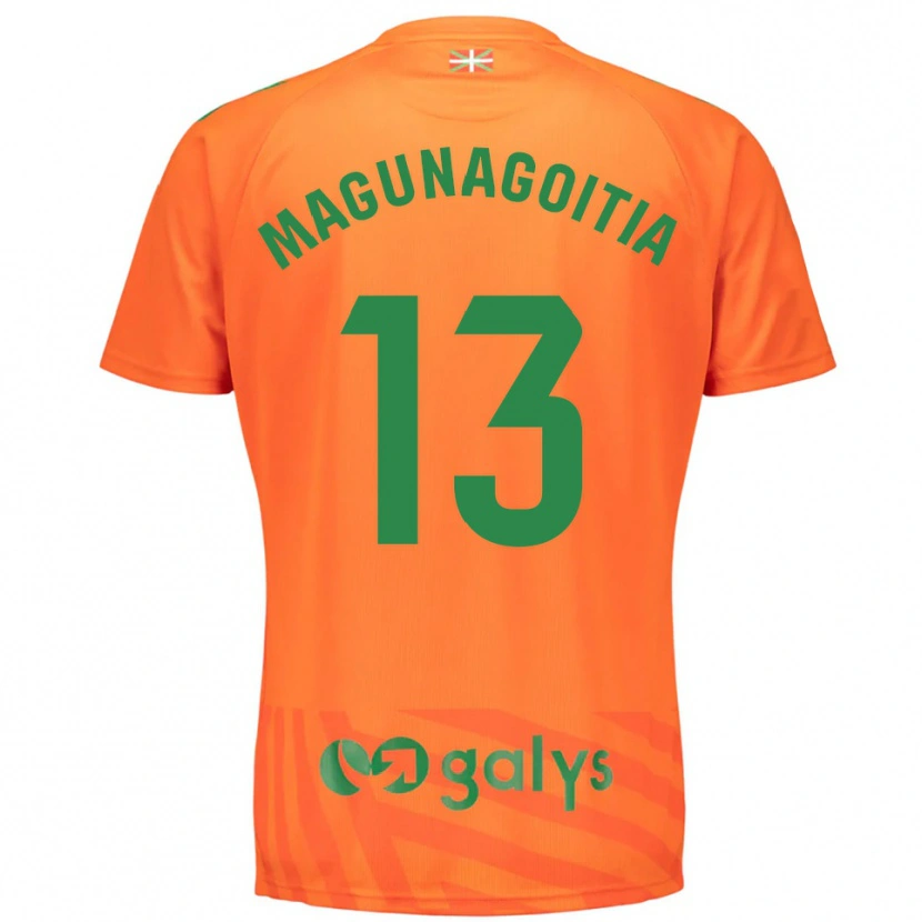 Danxen Heren Jonmi Magunagoitia #13 Oranje Groen Keepersshirt 2025/26 T-Shirt