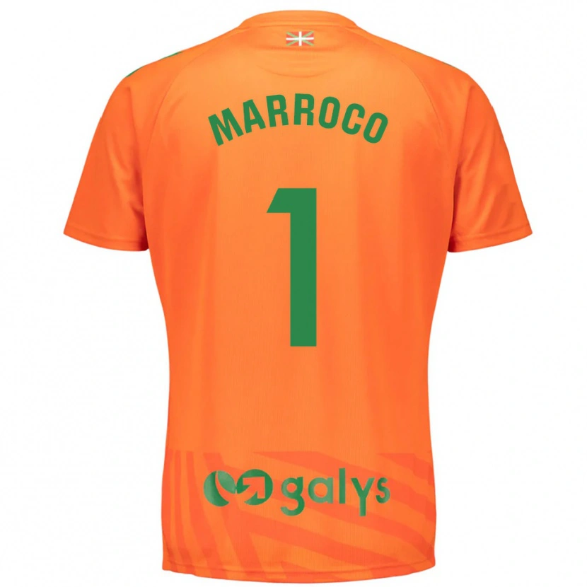 Danxen Heren Marc Marroco #1 Oranje Groen Keepersshirt 2025/26 T-Shirt