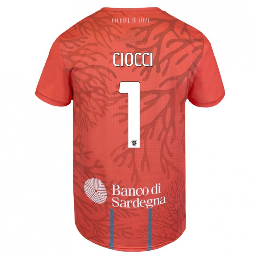 Danxen Heren Giuseppe Ciocci #1 Oranje Rood Wit Keepersshirt 2025/26 T-Shirt