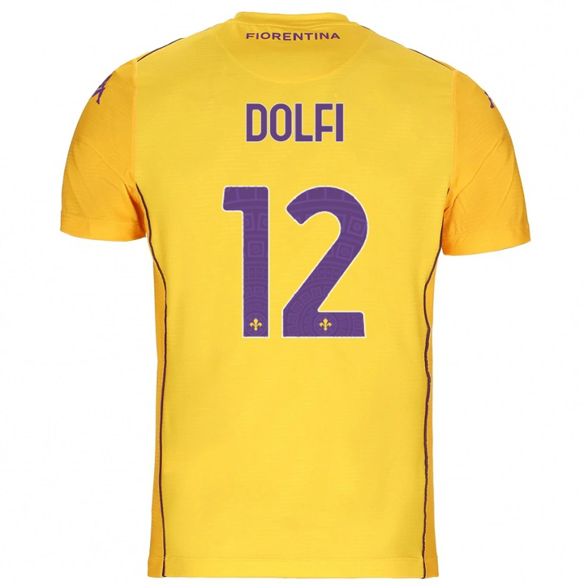 Danxen Heren Brando Dolfi #12 Oranje Geel Paars Keepersshirt 2025/26 T-Shirt