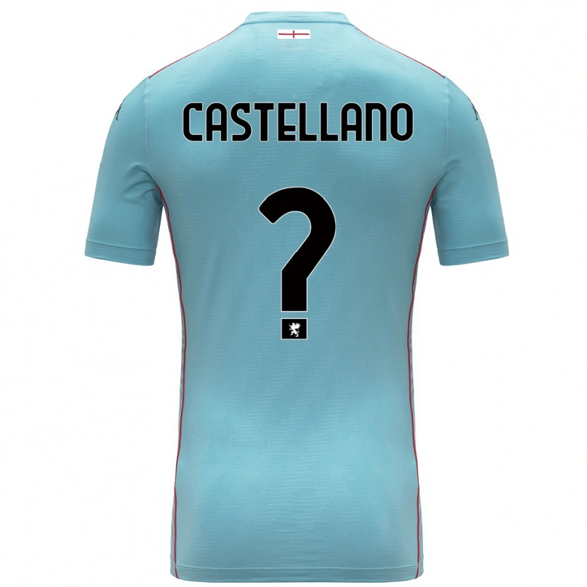 Danxen Heren Cristiano Castellano #0 Blauw Grijs Keepersshirt 2025/26 T-Shirt