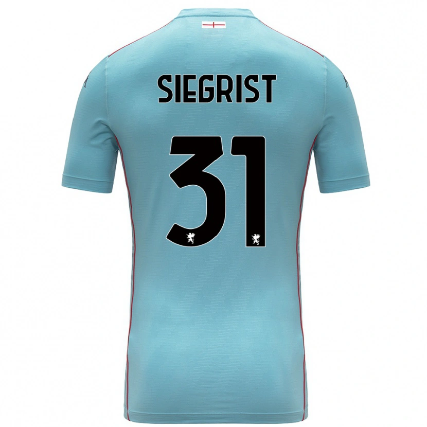 Danxen Heren Benjamin Siegrist #31 Blauw Grijs Keepersshirt 2025/26 T-Shirt