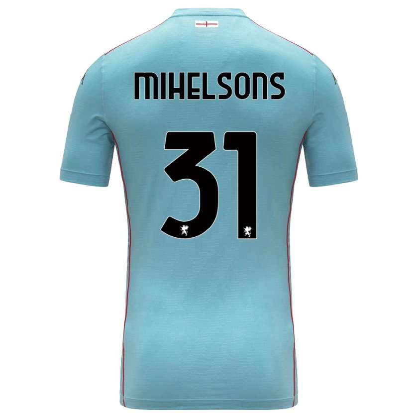 Danxen Heren Rendijs Mihelsons #31 Blauw Grijs Keepersshirt 2025/26 T-Shirt