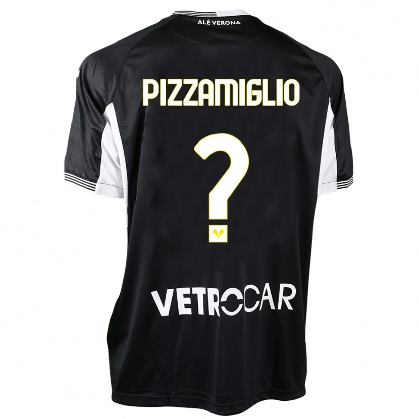 Danxen Heren Gianmaria Pizzamiglio #0 Zwart Wit Keepersshirt 2025/26 T-Shirt