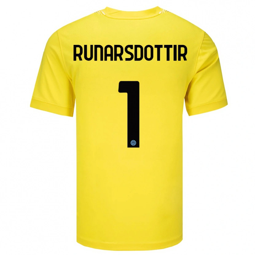 Danxen Heren Cecilía Rán Rúnarsdóttir #1 Licht Geel Zwart Keepersshirt 2025/26 T-Shirt