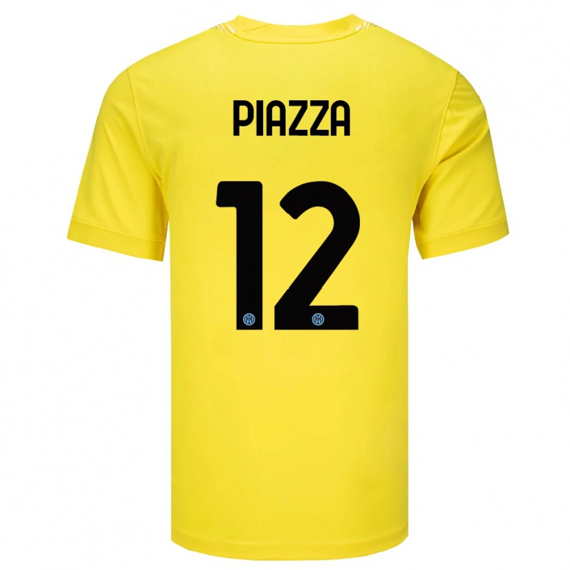 Danxen Heren Alessia Piazza #12 Licht Geel Zwart Keepersshirt 2025/26 T-Shirt