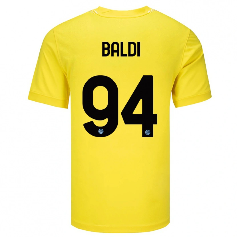 Danxen Heren Rachele Baldi #94 Licht Geel Zwart Keepersshirt 2025/26 T-Shirt