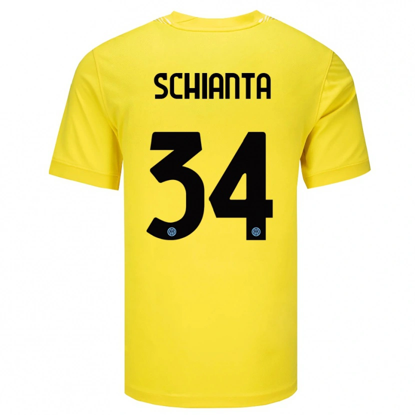 Danxen Heren Valentina Schianta #34 Licht Geel Zwart Keepersshirt 2025/26 T-Shirt